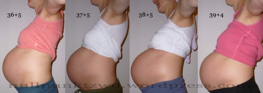 Babybauch 10. Schwangerschaftsmonat - Kind 2