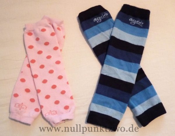 Babystulpen aus Baumwollstrick