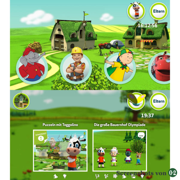 Screenshots ToggolinoCLUB: Spielauswahl (App auf dem Smartphone) Screenshots ToggolinoCLUB: Spielauswahl (App auf dem Smartphone)