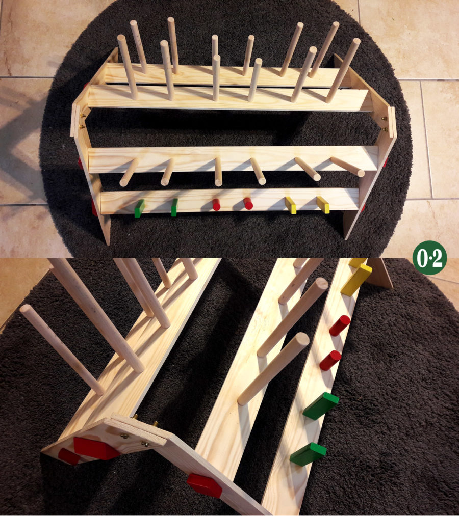 Stiefelregal selbst gebaut DIY Stiefelregal von nullpunktzwo.de