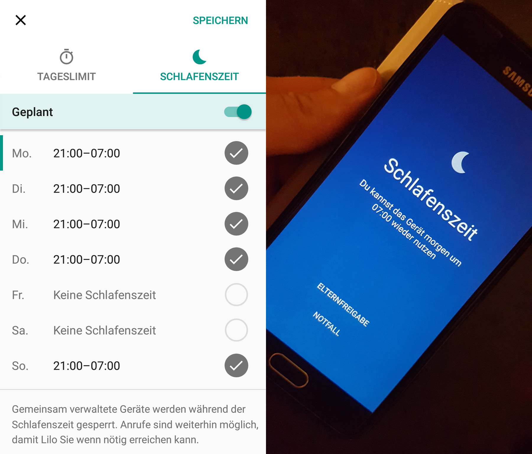Screenshot_FamilyLink_Schlafenszeit_einrichten • nullpunktzwo