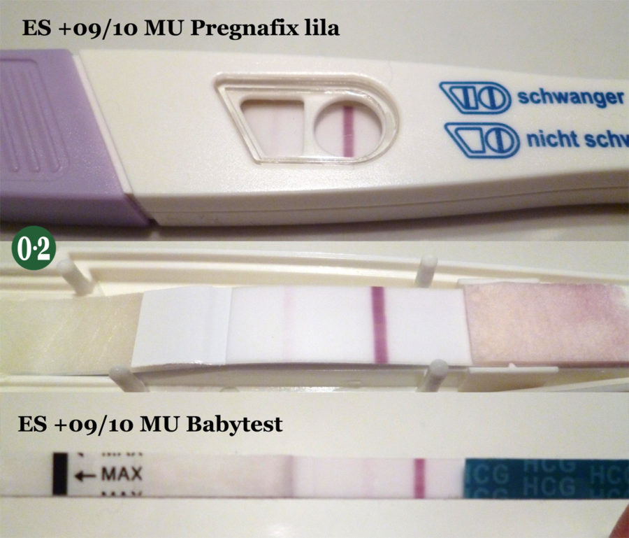 Nach linie minuten 10 schwache schwangerschaftstest Clearblue Verdunstungslinie