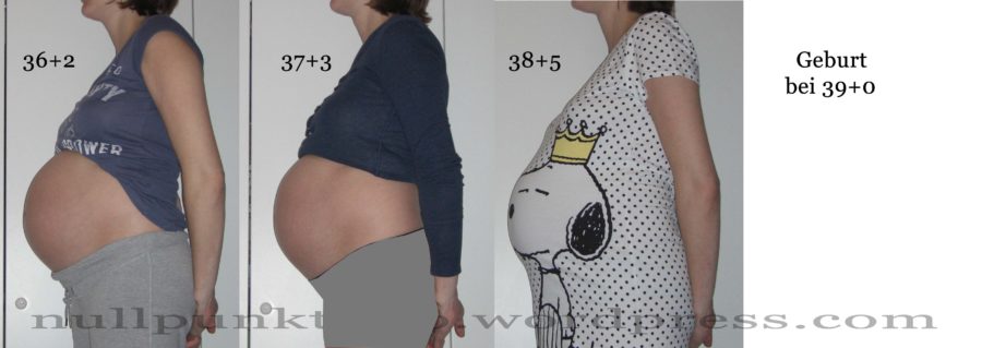 Babybauch 10. Schwangerschaftsmonat - Kind 1